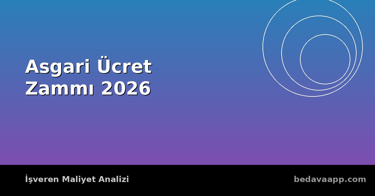 2026 Asgari Ücret Zammı Belli Oldu: İşverenler Personel Maliyetini Nasıl Yönetmeli?