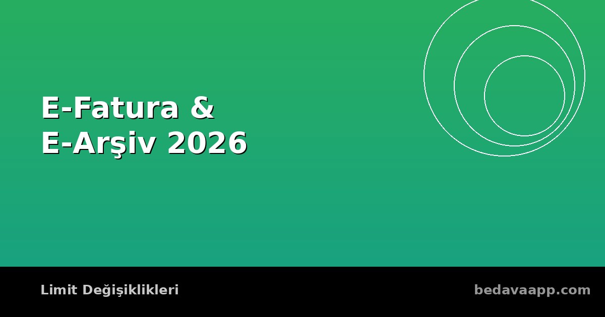 E-Fatura ve E-Arşiv Sınırları 2026'da Değişti: KOBİ'ler ve Esnaf İçin Ne Anlama Geliyor?